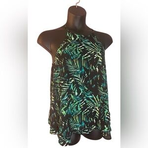 strappy boho baby doll tank top flirty floral cottage core feminine spring Large